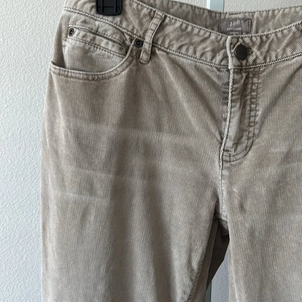 J.Jill Boyfriend Pants 6 Stretch Corduroy Quiet Luxury Preppy Casual Cabincore - Picture 11 of 14